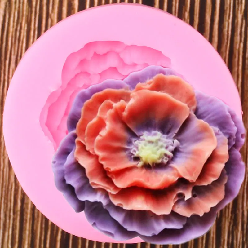 Форма для мыла ручной работы Peony силиконовые формы в виде цветка изготовления