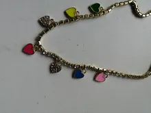 Collar con colgantes de corazón de cereza en cruz de mariposa para mujer, cadena de cristal brillante, Gargantilla, joyería al por mayor