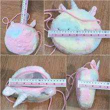 Bolso de hombro para niños y niñas, bandolera con diseño de unicornio y animales, monedero de moneda de llaves, Mini bolso de princesa
