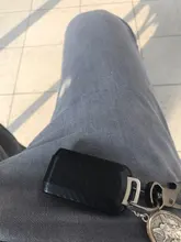 Funda de fibra de carbono para llave de coche, cubierta para MITSUBISHI OUTLANDER 3 Lancer 10 L200 ASX Colt Pajero sport ECLIPSE CROSS con llavero