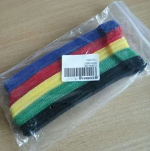 Ties Cable-Tie-Wire Loop-Wrap Colored-Plastics Nylon T-Type Reusable Zip-Bundle 50pcs