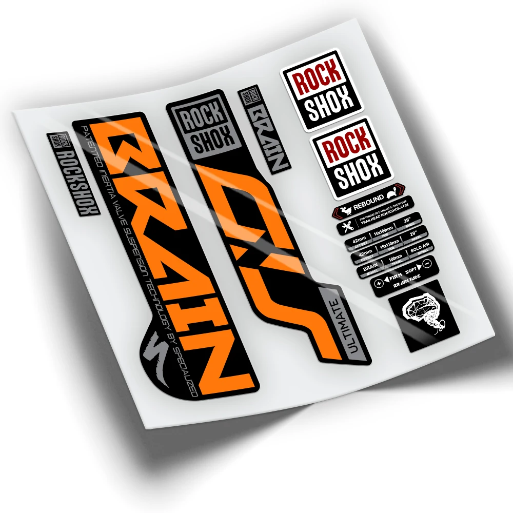 Stickers Bicycle Rockshox Brain 2021 Bicolor Wp403 Mountain Bike