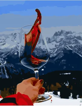 

Painting by numbers PK 51001 warming wine in the mountains 40*50 exclusive