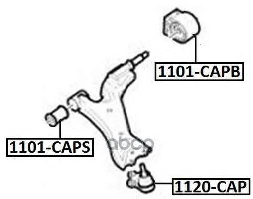 Опора Шаровая | Перед Прав/Лев | Chevrolet Captiva 2006- Opel Antara 2006- ASVA арт. 1120CAP
