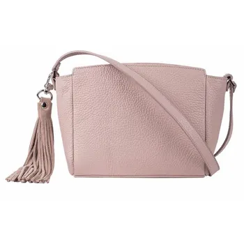 

ASKENT сумка-мини женская 100% натуральная кожа SS 163 PM-PDR пудровый цвет