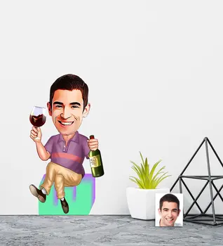 

Personalized Mr Caricature Of Wall Sticker (50x70cm) 2 Special Tasarın Souvenirs Reliable Quality Funny Fun Suitable