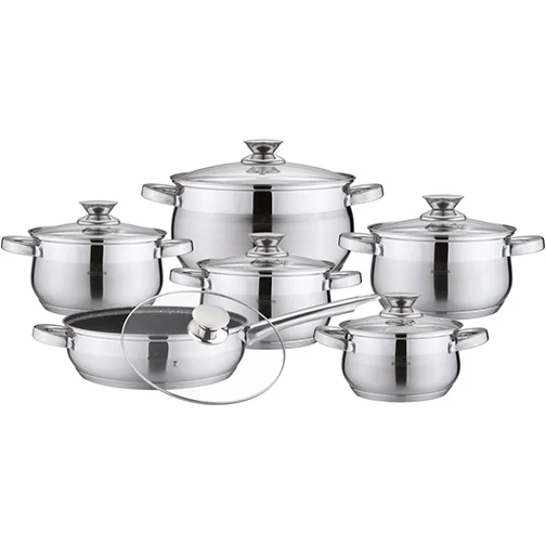 Bohmann Bh 0522, 12-piece Stainless Steel Cookware Set (with Lid 