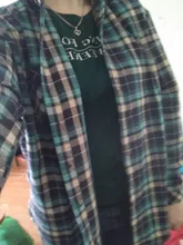 Plaid Shirt Blouse Women Tops Blusas Long-Sleeve Loose Flannel Plus-Size Cotton New-Brand