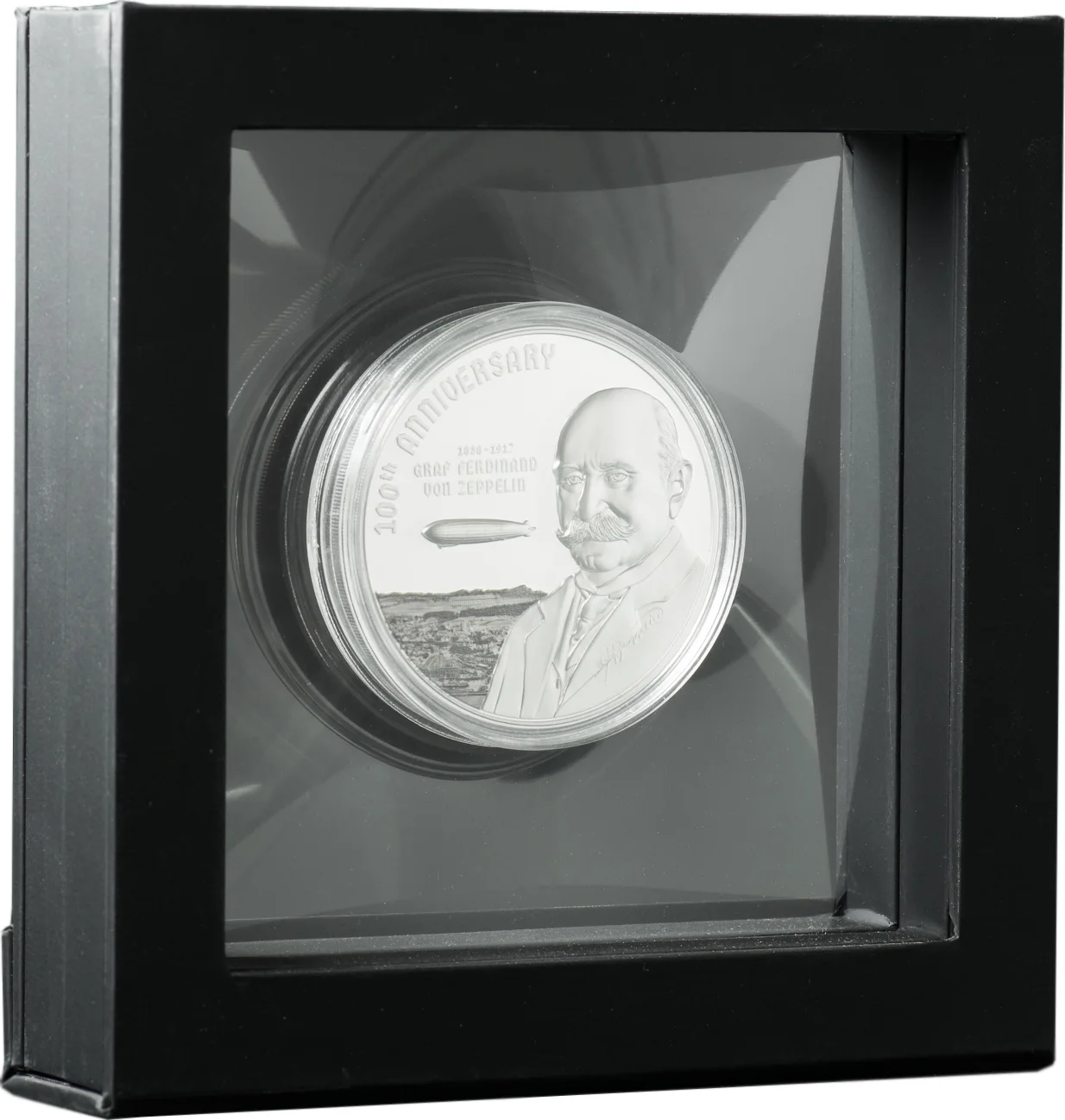 GRAF ZEPPELIN 100th anniversary 3 Oz Серебряная монета 20$ Острова Кука