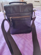 Bandolera de hombro informal de piel de vaca para hombre, bolso cruzado a la moda, con almohadilla de 8 , 144