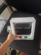 Pet-Gate Door-Kit Flap-Door Security-Lock Dog Cat Abs-Plastic Kitten with 4-Way for Small