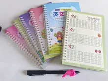 Nuevo 6 libros/set reutilizable niños cuaderno para caligrafía mano práctica de la escritura de libro para niños artística de bebé libro libros juguete