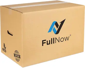 

Pack 10 large moving cardboard boxes with ultra-light handles 55x35x38cm