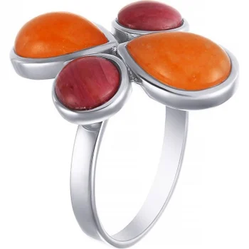 

Jay VI ring with agate and calcitite in silver