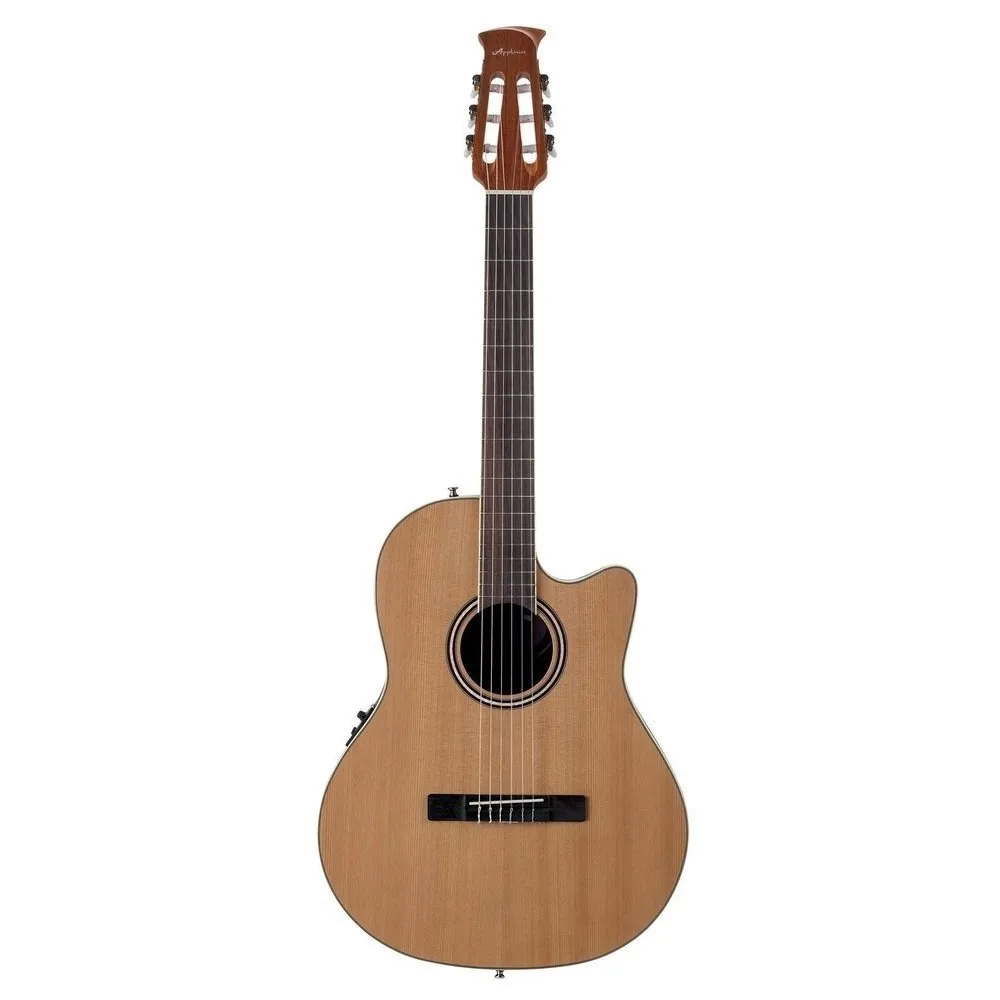 Электроакустическая гитара OVATION APPLAUSE AB24CII-CED Balladeer Mid Cutaway Nylon Natural Satin | Спорт и