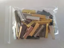 50 unids/lote Cove cierres Cable final tapas cinta cuerda de cuero Clip collar pulsera conector para suministros de fabricación de la joyería