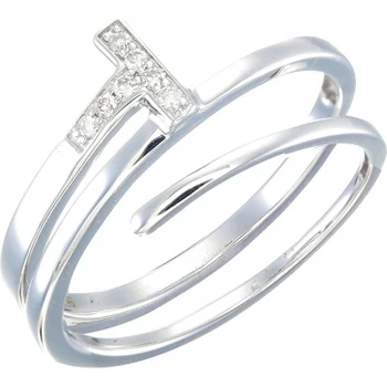 

Sargon jewelry ring with 7 white gold diamonds