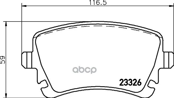 Колодки Тормозные Дисковые, Комплект Hella 8db355011531 HELLA арт. 8DB355011531