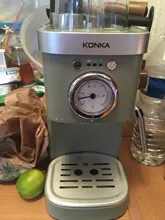 Coffee-Machine Retro Semi-Automatic KONKA Capsule Mini Household Italian Milk-Bubble