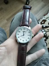 Reloj mecánico automático de negocios para hombre, con correa de cuero maestro de tiempo, esfera blanca, calendario, fecha, clásico