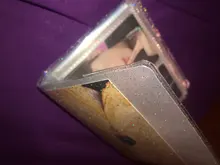 64 tarjetas de capacidad Mini titular carpetas álbumes con bling funda transparente para 6*6*9cm juegos tarjeta multifunción manga titular