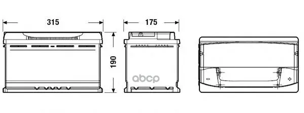 Аккумуляторная Батарея 90ah Deta Senator3 Carbon Boost 12v 90ah 720a Etn 0(R) B13 315x175x190mm 20.7kg DETA арт. DA900