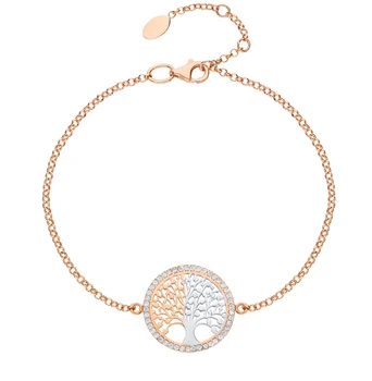 

Gold bracelet with cubic zirconia sunlight