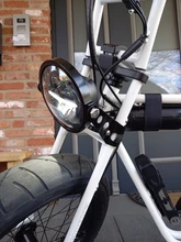 Soporte de montaje para Faro de motocicleta, soporte Universal para faro delantero de motocicleta, abrazadera ajustable para horquilla de Motor de 27-36mm 38-48mm