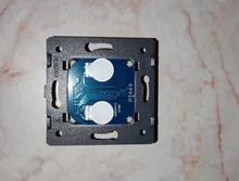 Glass-Panel Switch Power-Sensor Wall Crystal Livolo Eu Led-Backlight 2-Gang Standard