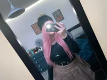 Wignee-Peluca de cabello sintético para mujer, cabellera artificial largo liso de color rosa para Cosplay, fiesta, a diario, resistente al calor, sin pegamento