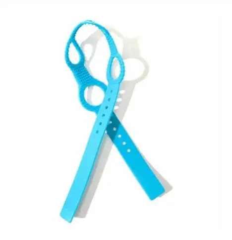 Silicona biberón chupete cadena dentición chupete juguete Clips biberón pezón cadenas Anti-perida cochecito alimentacion Acceso - Цвет: blue