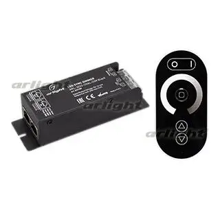 

027150 dimmer arl-3022-oval-dim Black (12-24V, 1x25a, remote control, RF)-1 pc Arlight