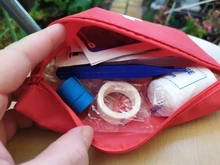 Mini kit de primeros auxilios para el hogar, kit de supervivencia de emergencia para viajes al aire libre, caja médica pequeña para el hogar