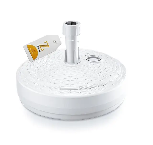 ZANVIC umbrella Bases made of high quality polyethylene with refillable capacity of 18 litres Deska round 39cm White