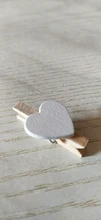 20 unids/pack Mini corazón de madera pinza Clips de papel fotográfico Peg Pin arte broches para tarjetas casa decoración boda SD y hola