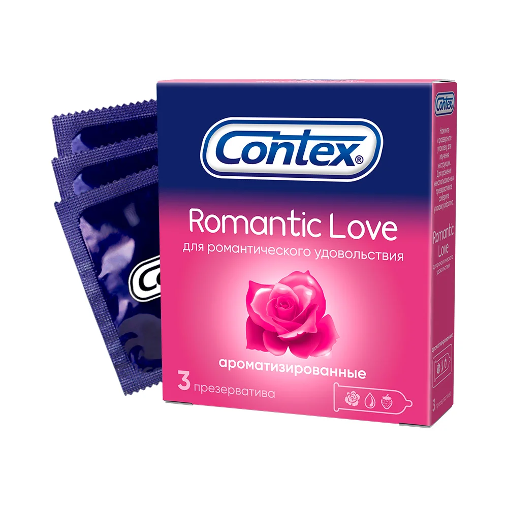 Презервативы CONTEX Romantic Love (ароматизированные) №3 | Красота и здоровье