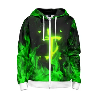 

Children's sweatshirt 3D with zipper doom