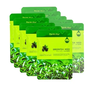 

Fabric mask farmstay visible difference mask sheet green tea seed 23 ml 10 PCs