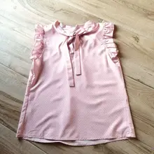 Blusa de manga corta con lazo y lunares para verano, camisa Vintage con volantes para mujer, blusas con lazo, tapas atractivas para mujer