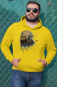 

Angemiel Wear Peace Warrior Monkey Yellow Men 'S Hooded Sweatshirt