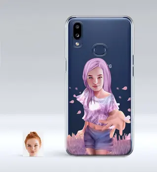 

Personalized Women 'S Abstract Caricature Of Samsung Galaxy A10s Thin Transparent Silicone Phone Kapağı-6