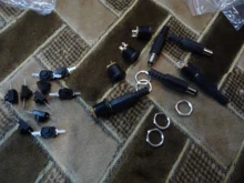 Mini interruptor de botón de encendido y APAGADO para linterna eléctrica, CC 30V 1A, color negro, 10 Uds.