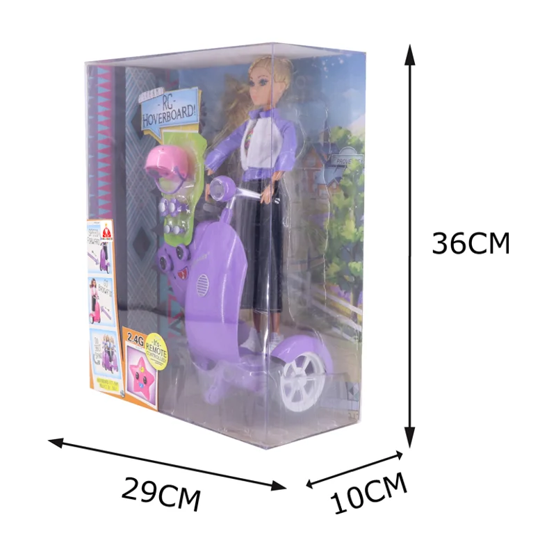 Fashion Doll 36 Cm Hoverboard Rc With Accessories Articulated Doll With Hoverboard Board Board With Remote Control In Plastic Abs Rotates 360 Degrees Both Sides Ideal Gift For Kids Birthday