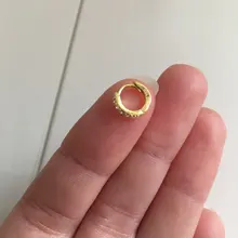 CANNER-pendientes redondos de Plata de Ley 925 auténtica para mujer, Micro incrustaciones, aros, joyería de diamante de circonio, 6, 7, 8, 9mm