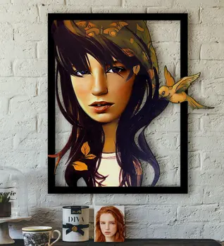 

Personalized Women 'S Artistic Portrait Design 3D Wood Tablo-2 Quality Cost Effective Gift Design Decoration Wall Picture