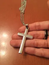 Colgante cruzado Vintage de aleación de Zinc para hombre y mujer, gargantilla de cadena negra clásica Punk, joyería