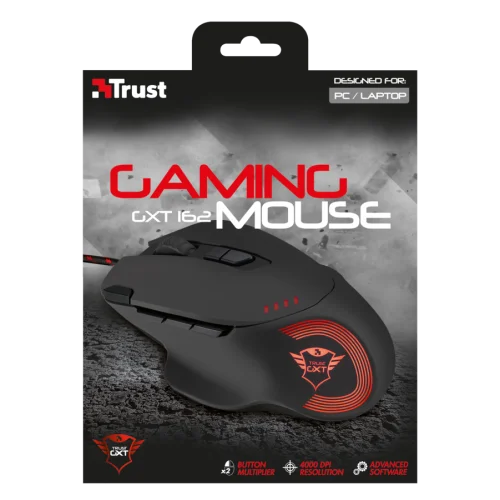 Игровая проводная мышь 21186 Trust GXT 162 до 4000 dpi 9 клавиш
