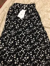 Spring Skirts Bottom A-Line Floral-Printed MISHOW Elegant Fashion Women Female Mid-Calf