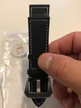 Correa de reloj de cuero Vintage, 18mm, 20mm, 22mm, 24mm, esmerilada, hecha a mano, gruesa, Correa con líneas, accesorios de reloj, 7 colores, nuevo estilo