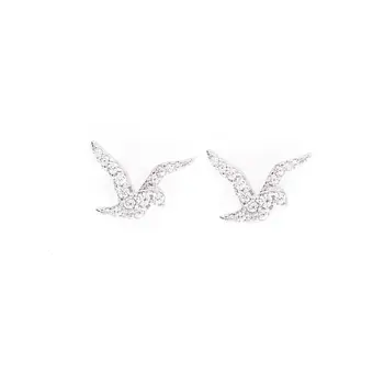 

Earrings-pouches from silver "birds"